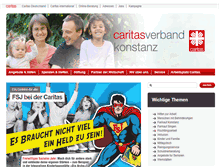 Tablet Screenshot of caritas-konstanz.de